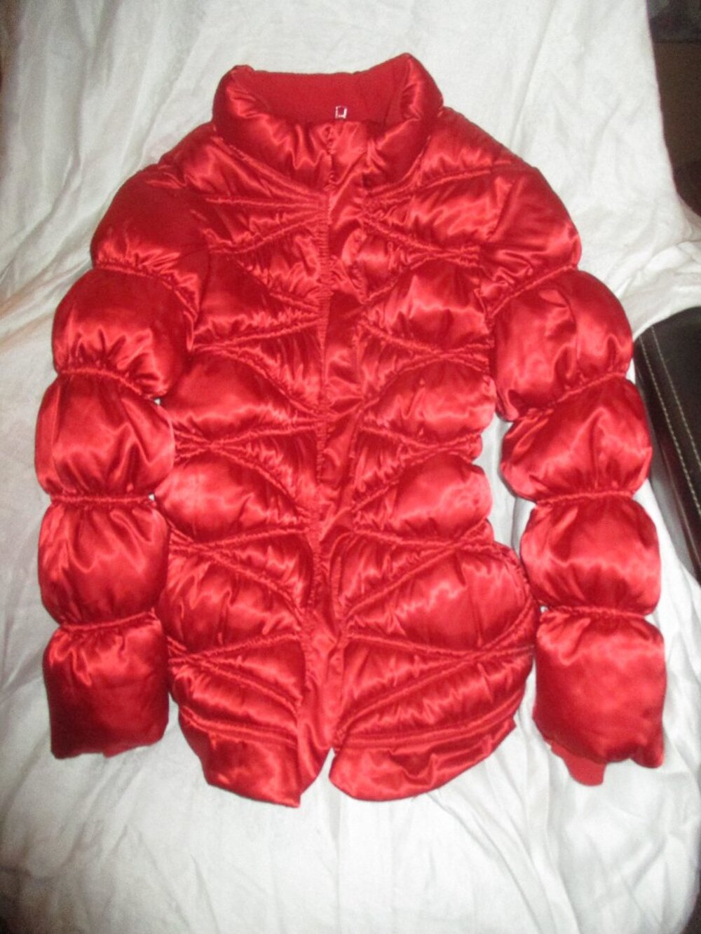 Gymboree Girls Puffer Jacket Size 7-8 Red Winter Coat- WINTER SWEETIE